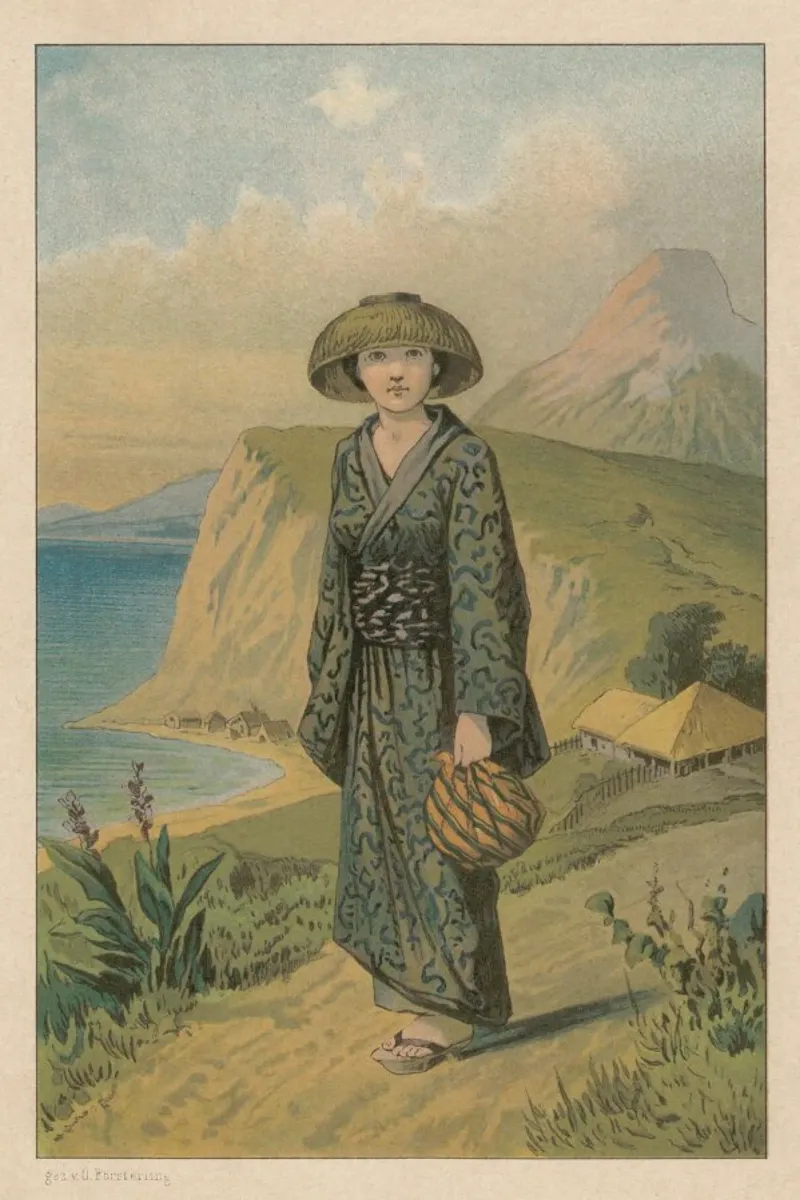 Japanese Fairytale poster con telaio in alluminio da Flora & Fauna