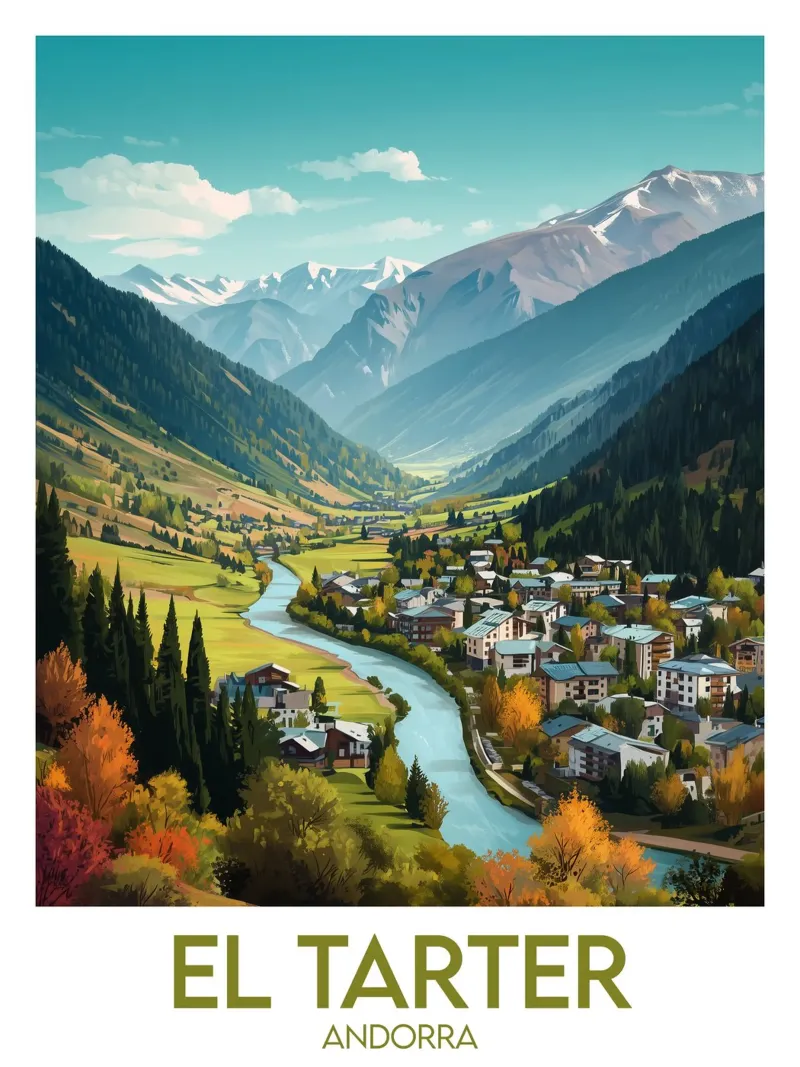 Affiche El Tarter alluminio dibond da Frame the World