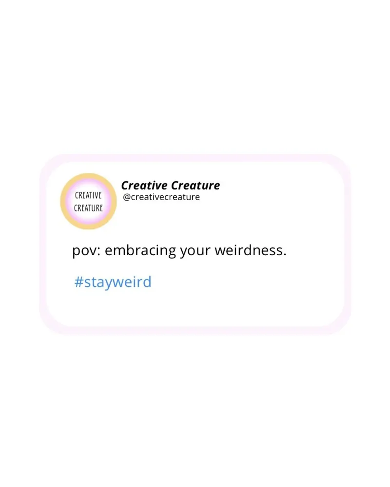 POV: embracing your weirdness. poster con telaio in alluminio da CreativeCreature