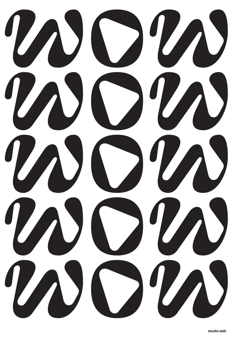 WOW! poster met aluminium frame van studio salü