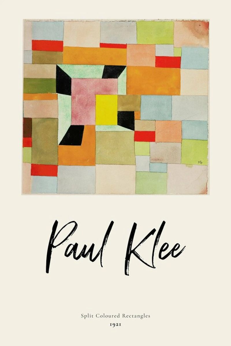 Klee - Split Coloured Rectangles pellicola backlit da ARTOTHEK