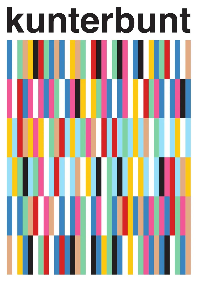 Kunterbunt poster con telaio in plastica da studio salü