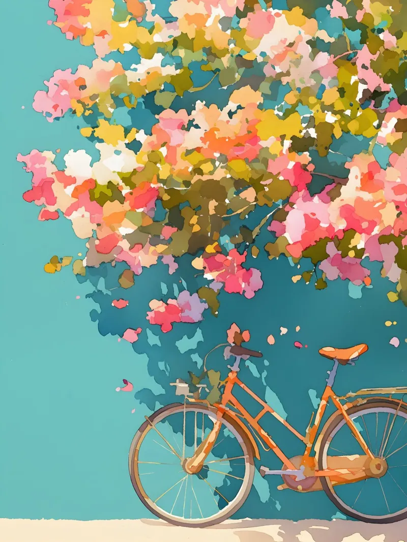 The Bicycle poster con telaio in plastica da Gypsy Galleria