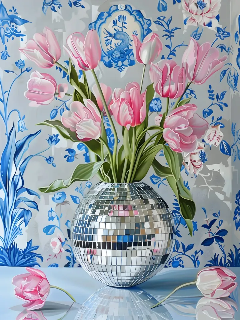 Disco Tulips pellicola backlit da Gypsy Galleria