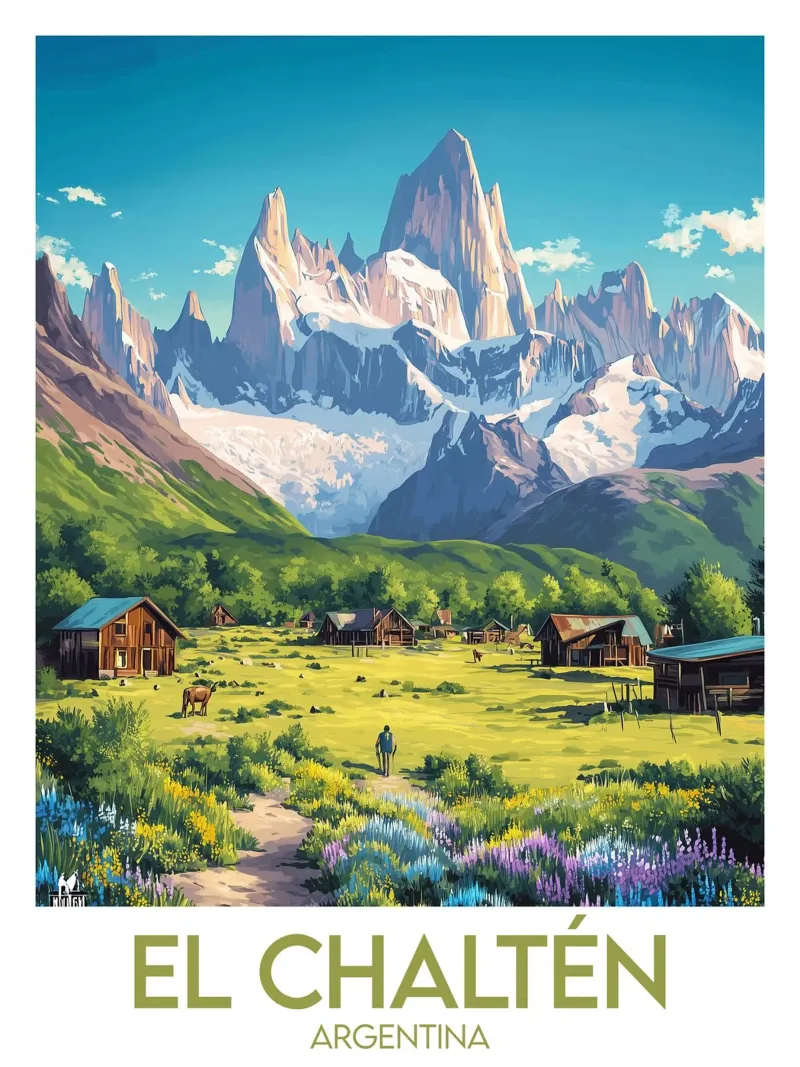 Affiche El Chaltén Hahnemühle von Frame the World