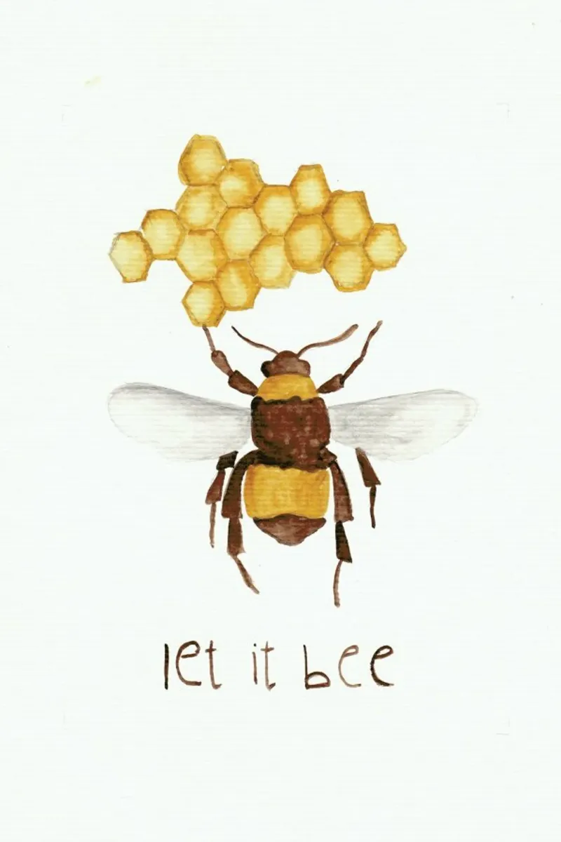 Let it Bee alluminio dibond da Nathys_illustration