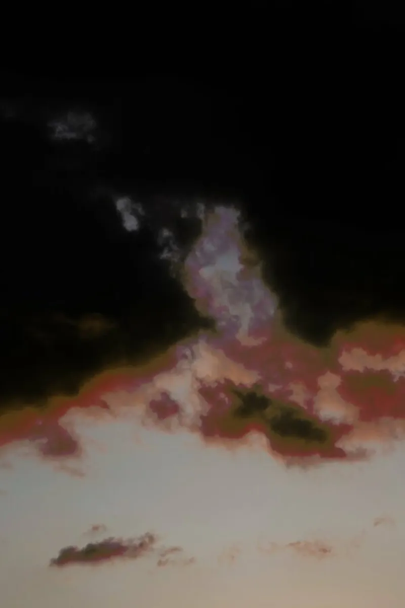 Lila Wolken Dreamy Evening Sky acrylic glass by Studio Nahili