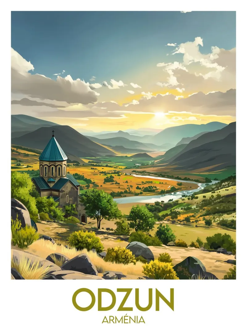 Affiche Odzun alluminio dibond da Frame the World