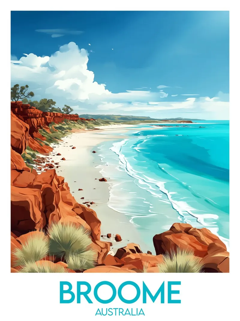 Affiche Broome poster con telaio in legno da Frame the World
