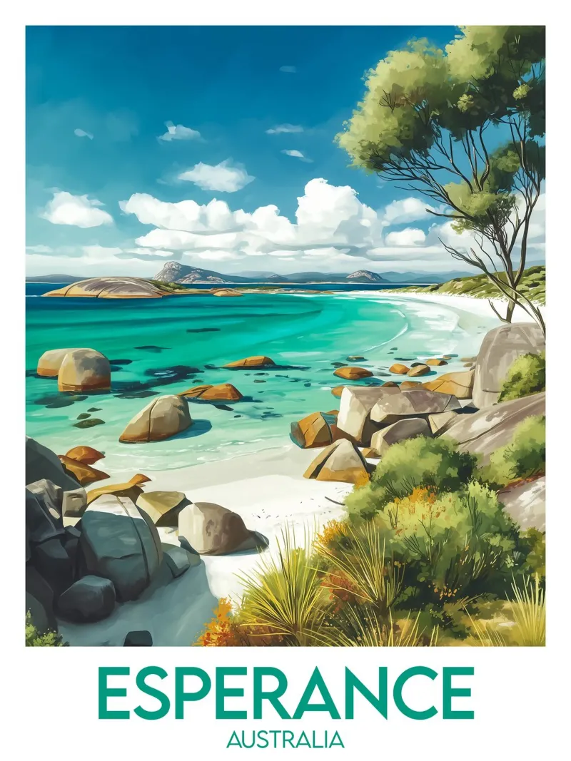 Affiche Esperance poster da Frame the World