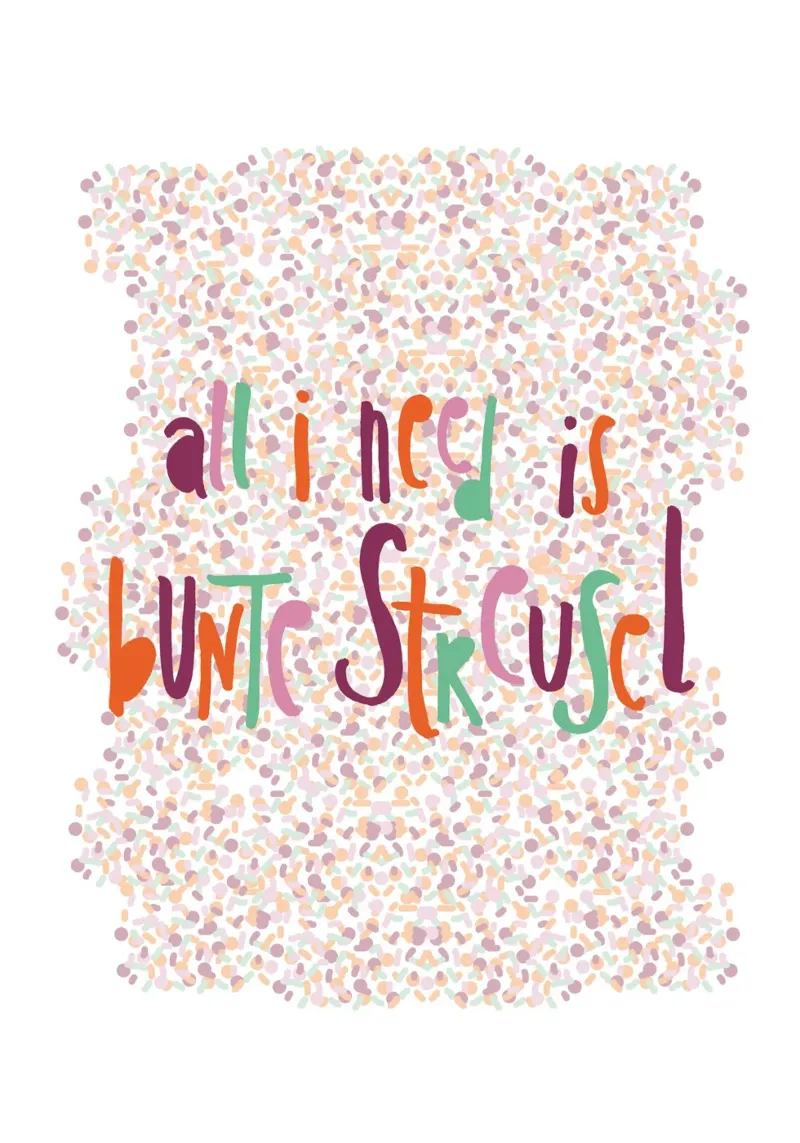 All I need is bunte Streusel carta hahnemühle da maramirage