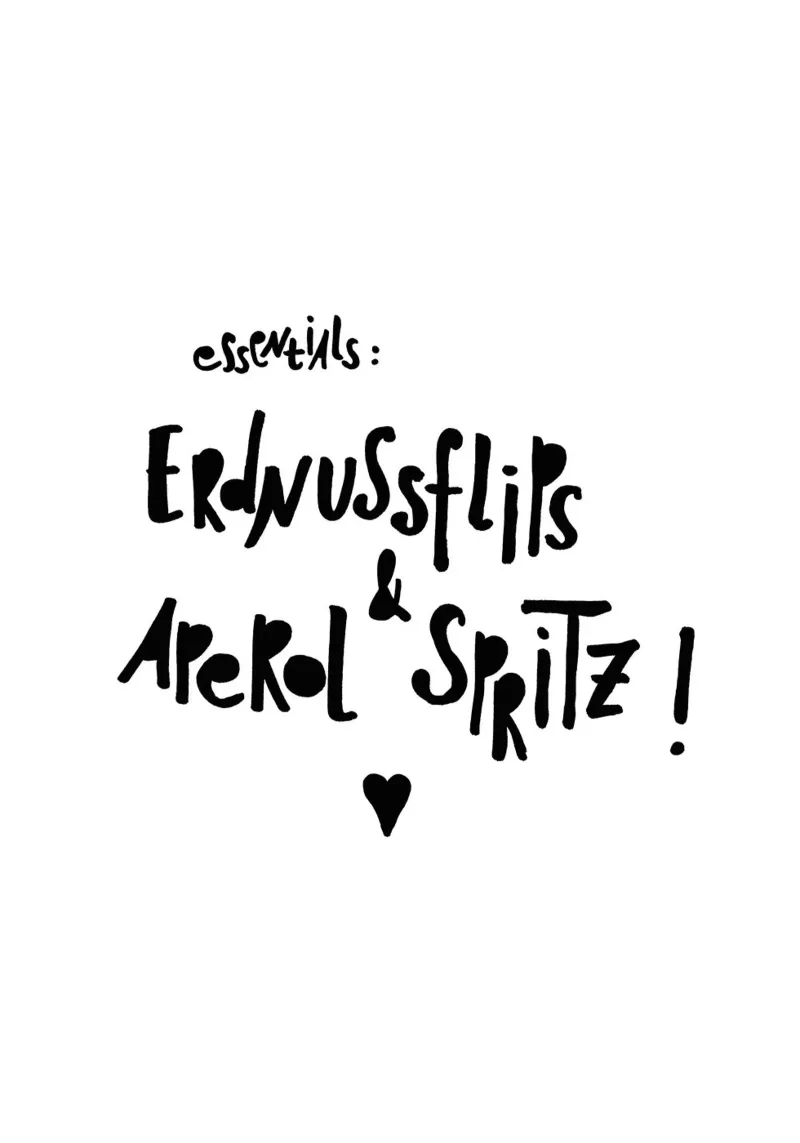 Erdnussflips und Aperol Spritz pellicola backlit da maramirage