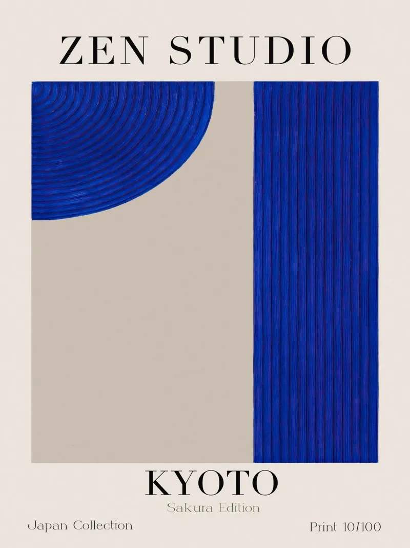 Zen Studio No 02 poster con telaio in plastica da treechild