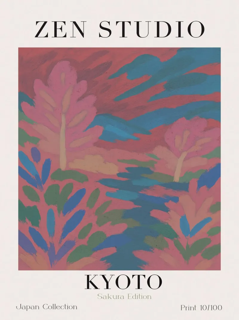 Zen Studio No 05 poster with aluminum frame by treechild