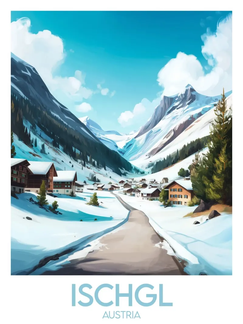 Affiche Ischgl poster da Frame the World