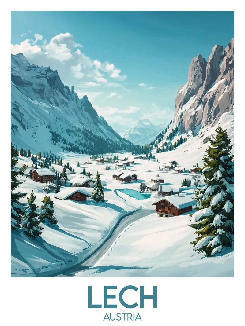 Affiche Lech poster con telaio in legno da Frame the World