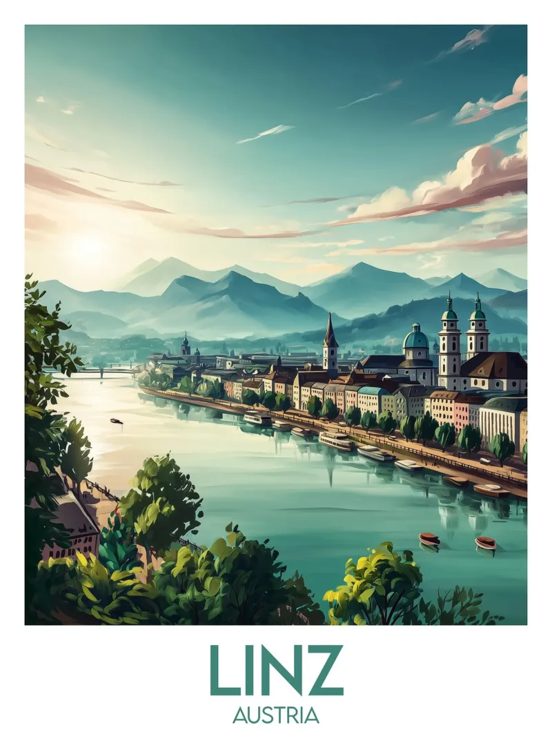 Affiche Linz poster da Frame the World