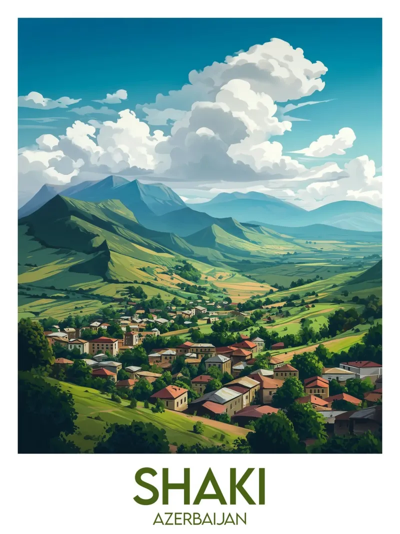 Affiche Shaki tela con Cornice a cassetta da Frame the World