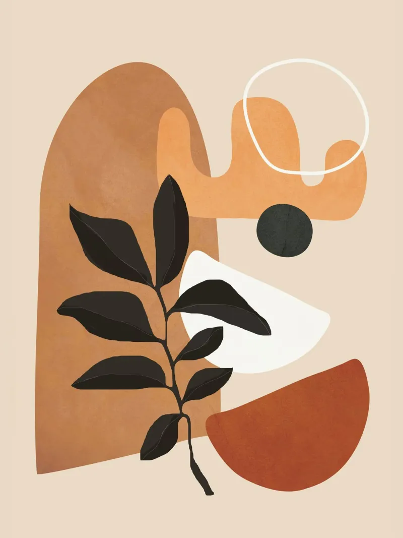 Minimal Abstract Shapes 13 acrylic glass by Flow Line