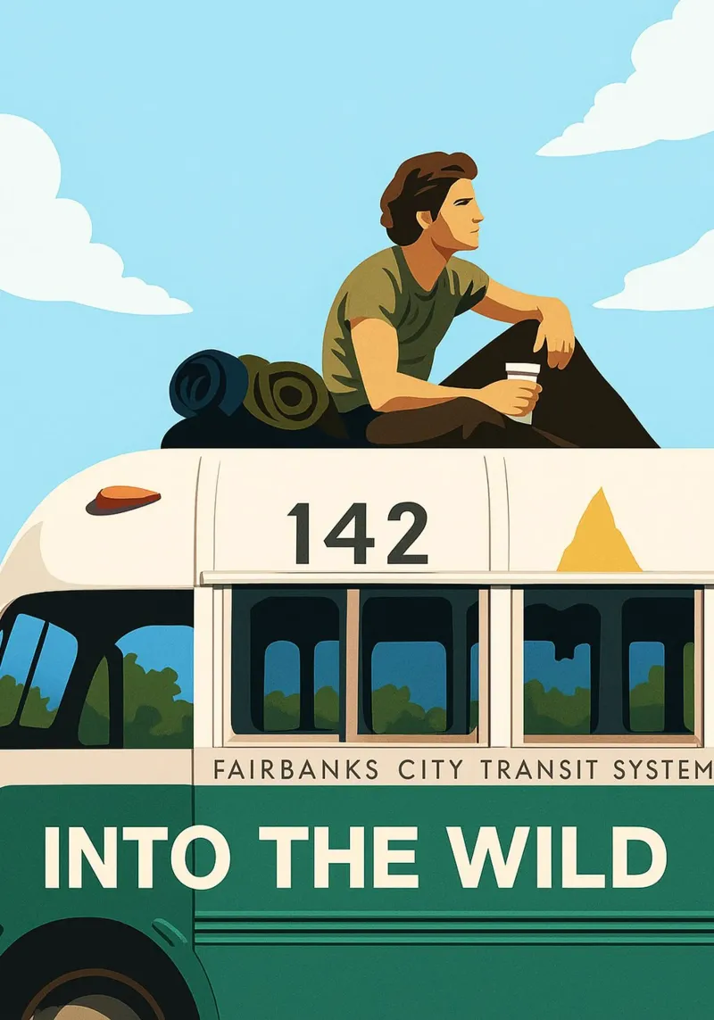 Into The Wild vettoriale ridisegnare l'immaginazione acquerello arte poster con telaio in plastica da SIQAYA