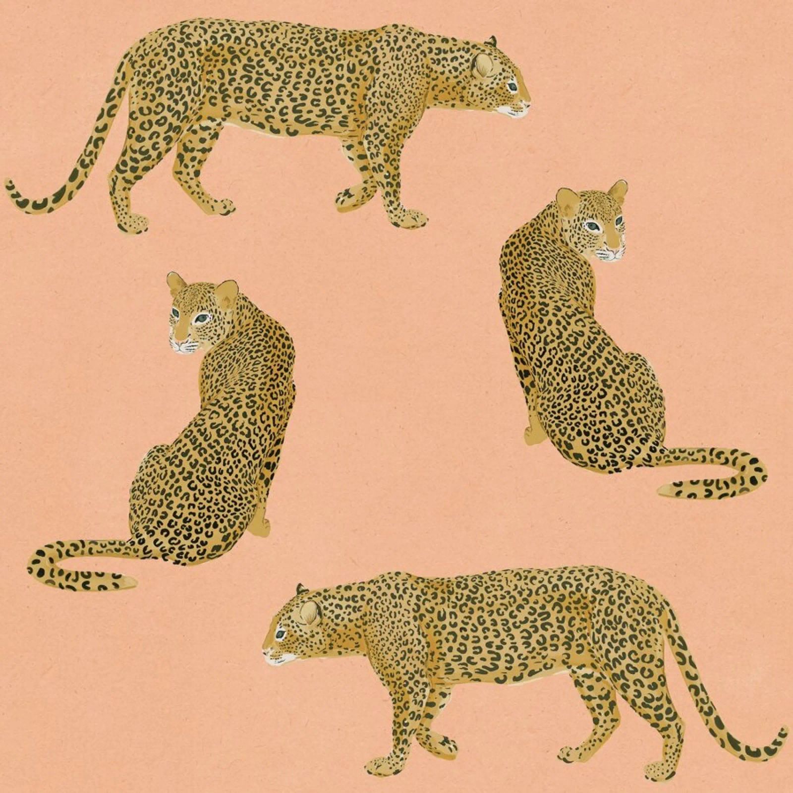 Sunset Leopards alluminio dibond da Laura Graves