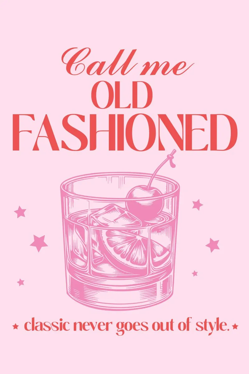 Cocktail à l'ancienne, Cocktail rétro imprimé poster de TheCocktailClub
