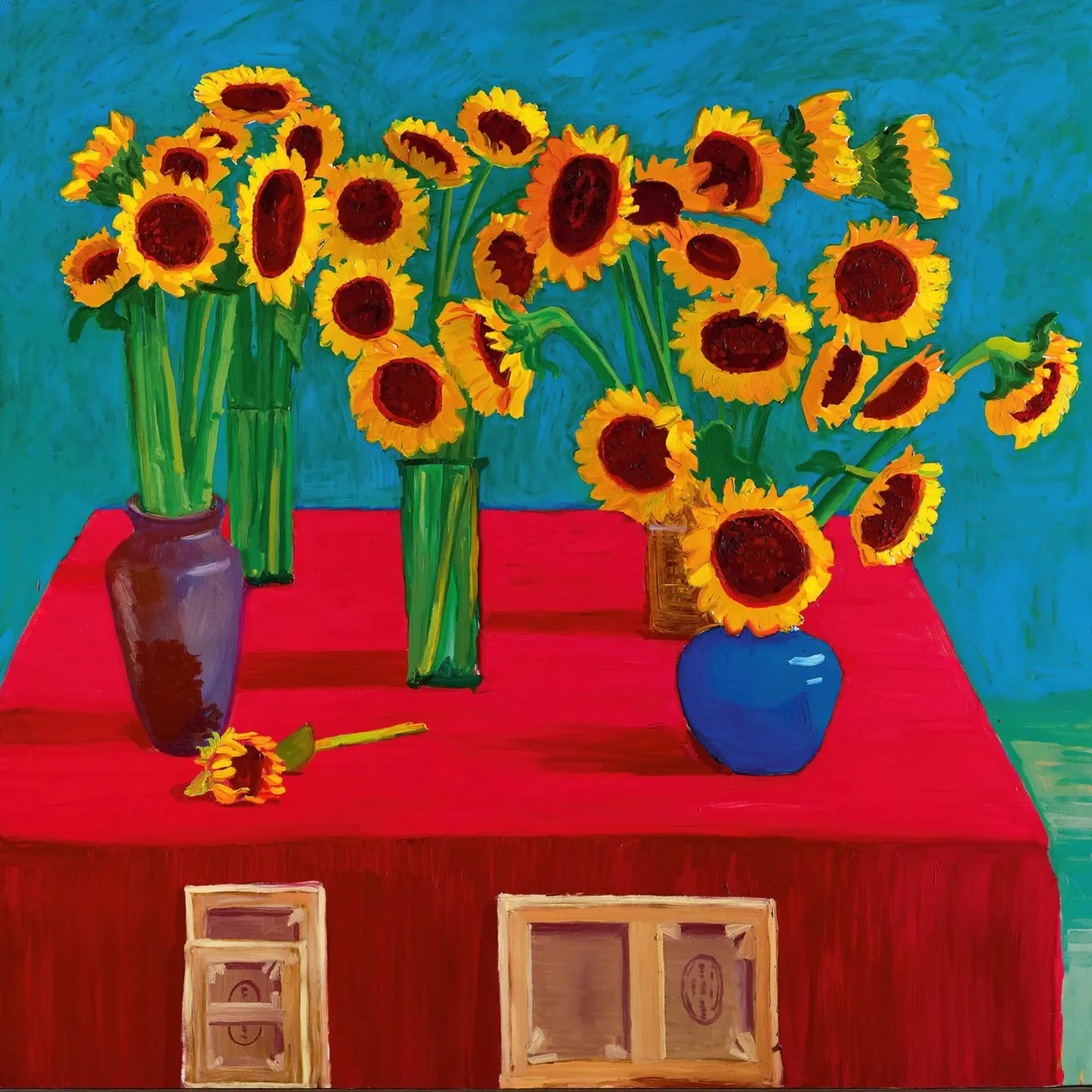 30 Girasoli David Hockney poster da khanrosie