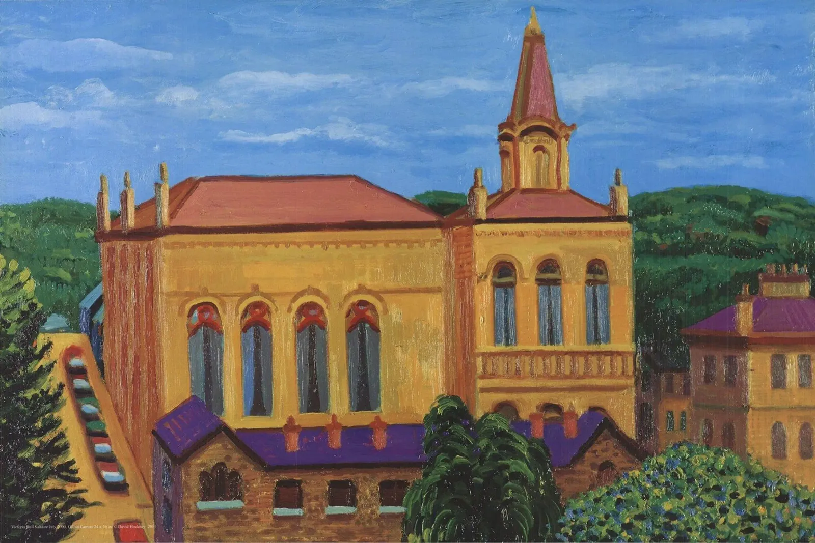 2001 David Hockney Victoria Hall, Saltaire pellicola backlit da khanrosie
