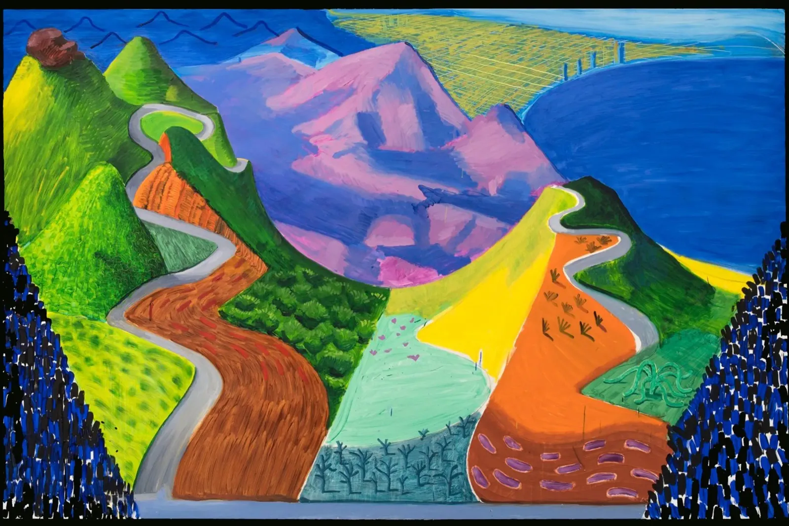Viaggio in auto con David Hockney e Richard Wagner pellicola backlit da khanrosie