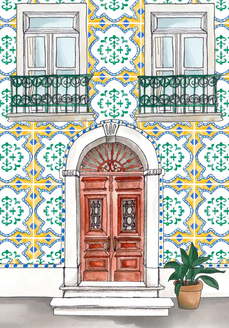 Azulejos in Portugal poster de Claudiabrueggen