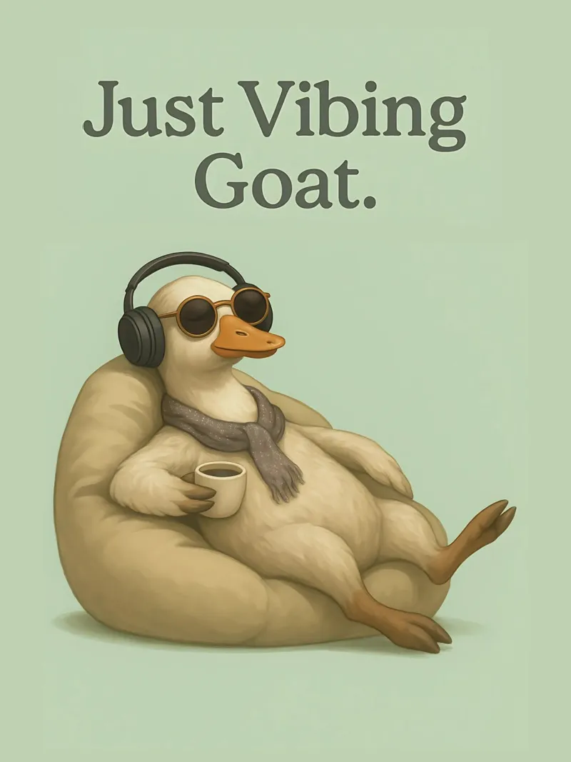 Meme divertente sull'anatra poster con telaio in plastica da Funny Humor Art