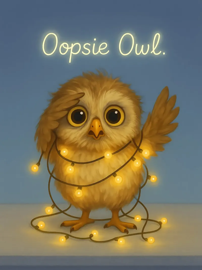 Meme divertente del gufo poster con telaio in plastica da Funny Humor Art
