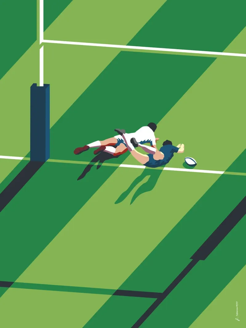 Il rugby poster da Fabienne Petit