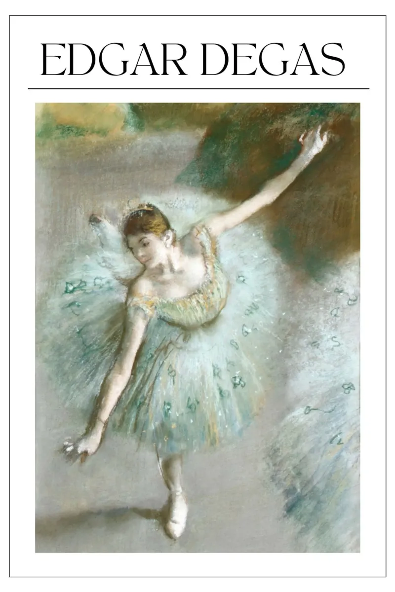 The Dancer - Edgar Degas canvas with Floater frame by Second Canvas