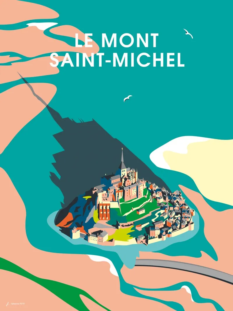 Le Mont-Saint-Michel poster da Fabienne Petit