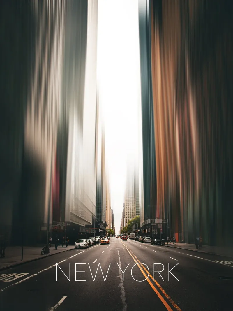 New York pellicola backlit da Flo Klein
