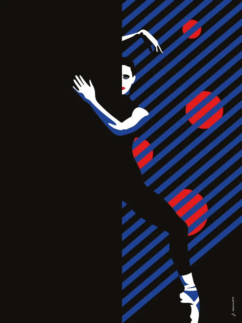 Graphic Danse poster da Fabienne Petit