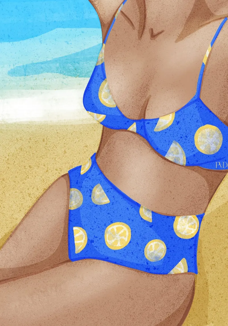 Summerfeeling | Abstract Woman in Bikini pellicola backlit da Patricia Vetta Design