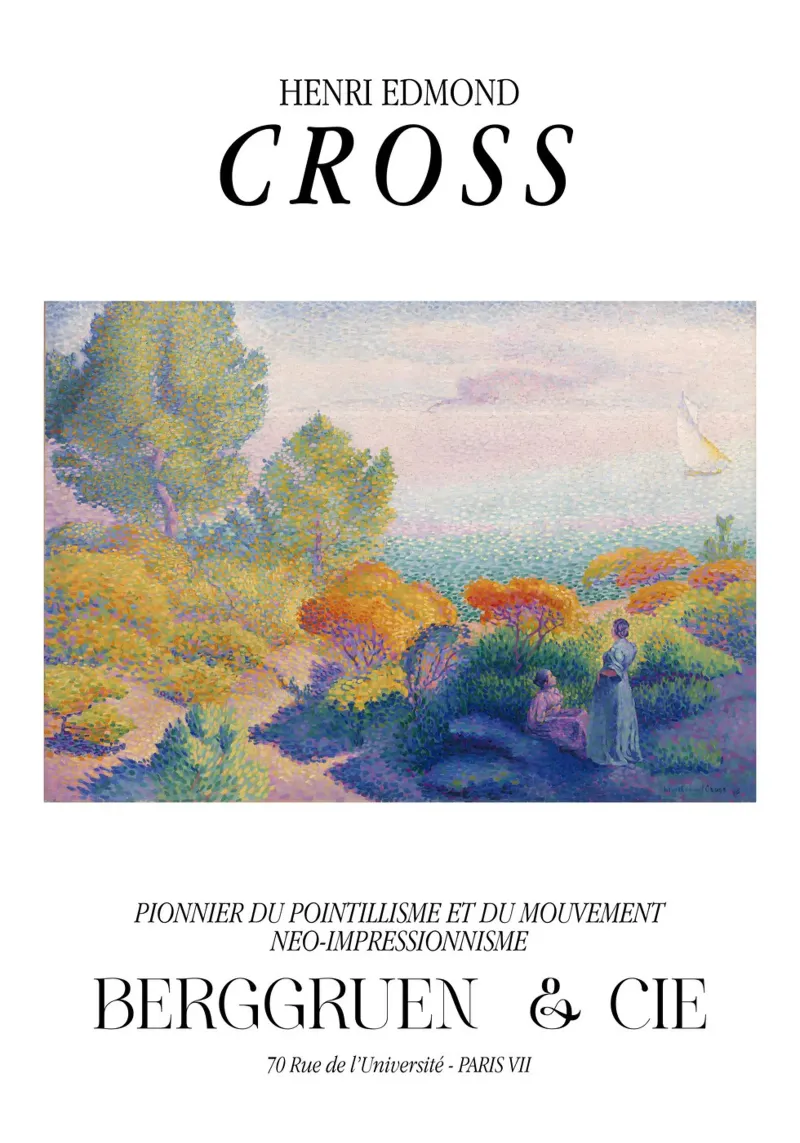 Henri-Edmond Cross Puntinista Donne in riva al mare pellicola backlit da NorwesClub