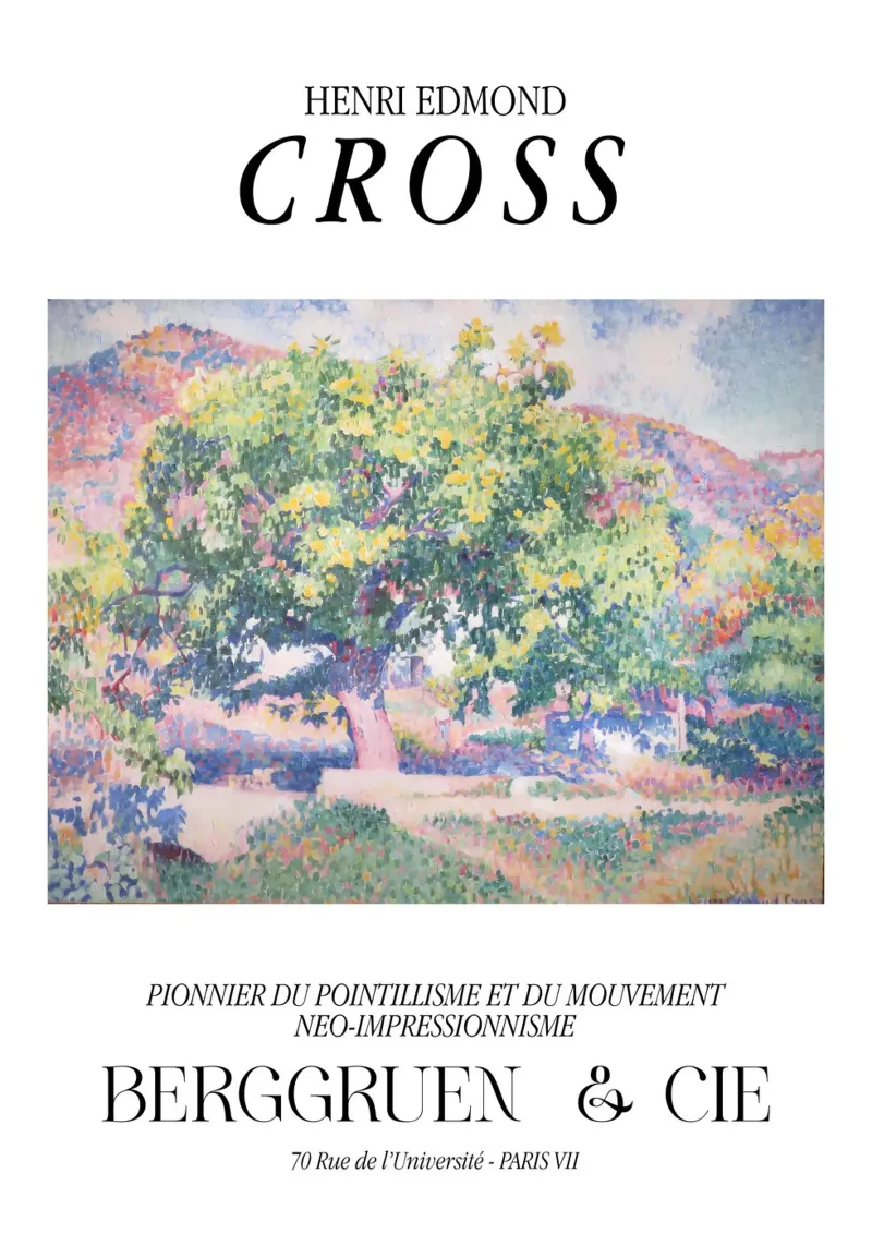 Henri-Edmond Cross Pointillist Landscape Tree Print hahnemühle by NorwesClub
