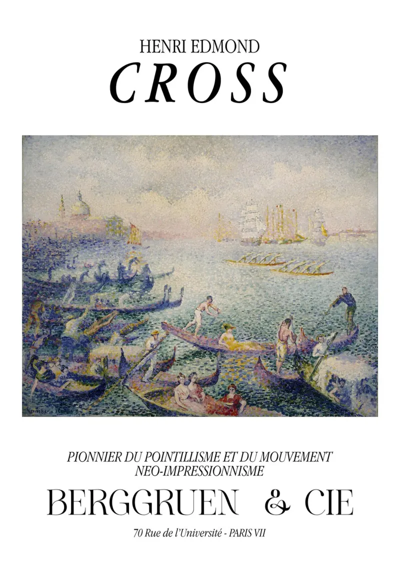 Henri-Edmond Cross Pointillist Regatta in Venice hahnemühle by NorwesClub