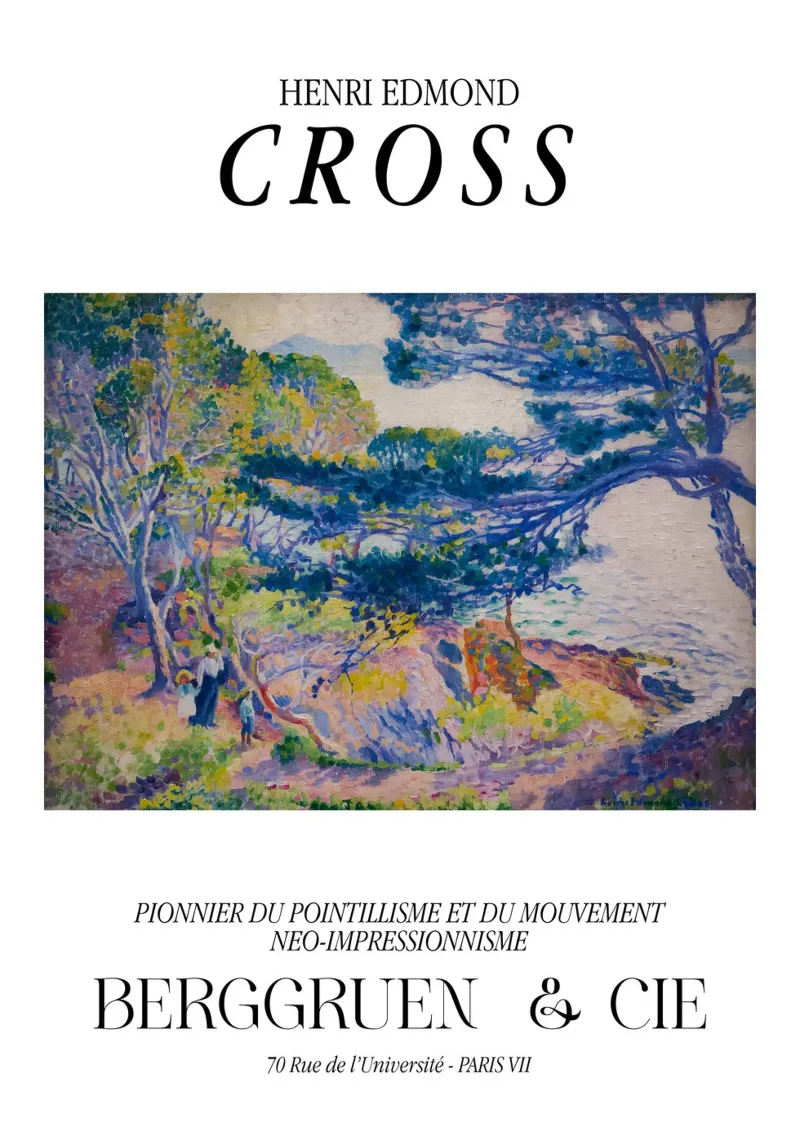 Henri-Edmond Cross Pointillist Kustlandschap Print canvas van NorwesClub