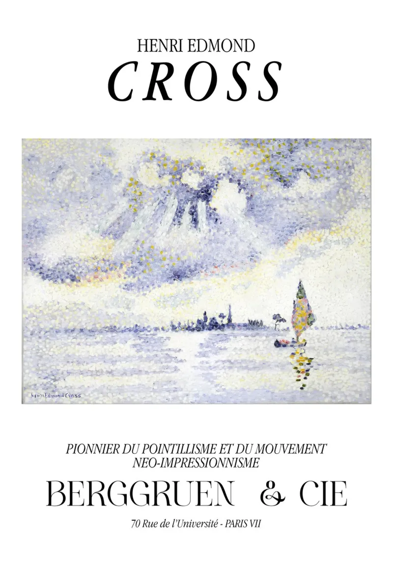 Henri-Edmond Cross Pointillist Kustlandschap Print canvas van NorwesClub