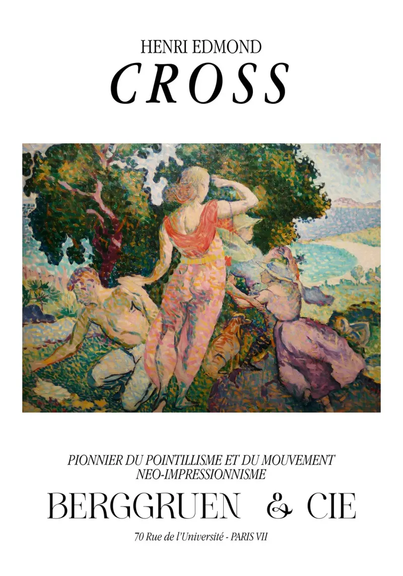 Henri-Edmond Cross Pointillist Gli Excursionisti pellicola backlit da NorwesClub
