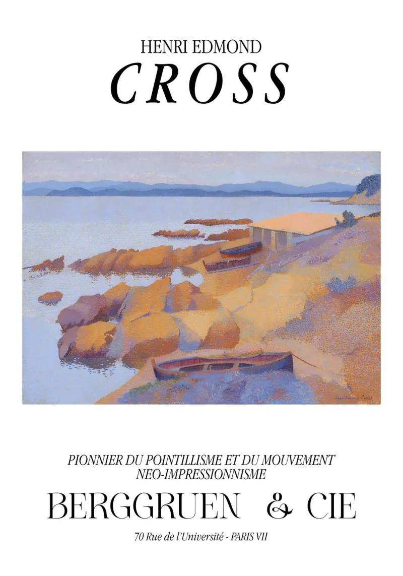 Henri-Edmond Cross Pointilliste Calanque Scène côtière poster de NorwesClub