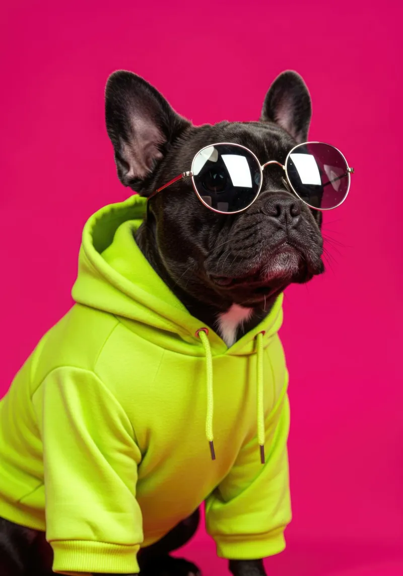 Bulldog francese carta hahnemühle da Pawtrait Studio
