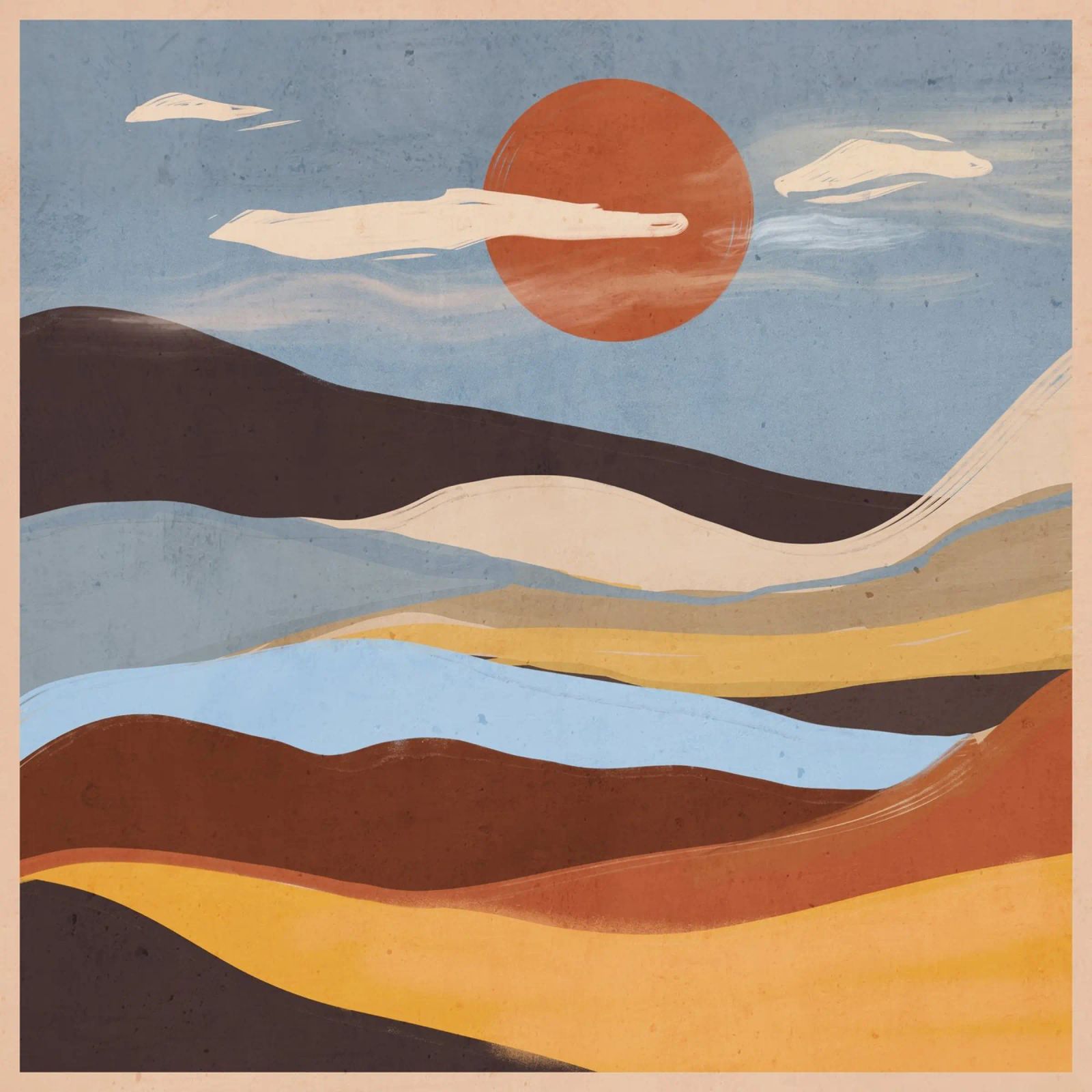 Abstract Landscape poster by ThingDesign