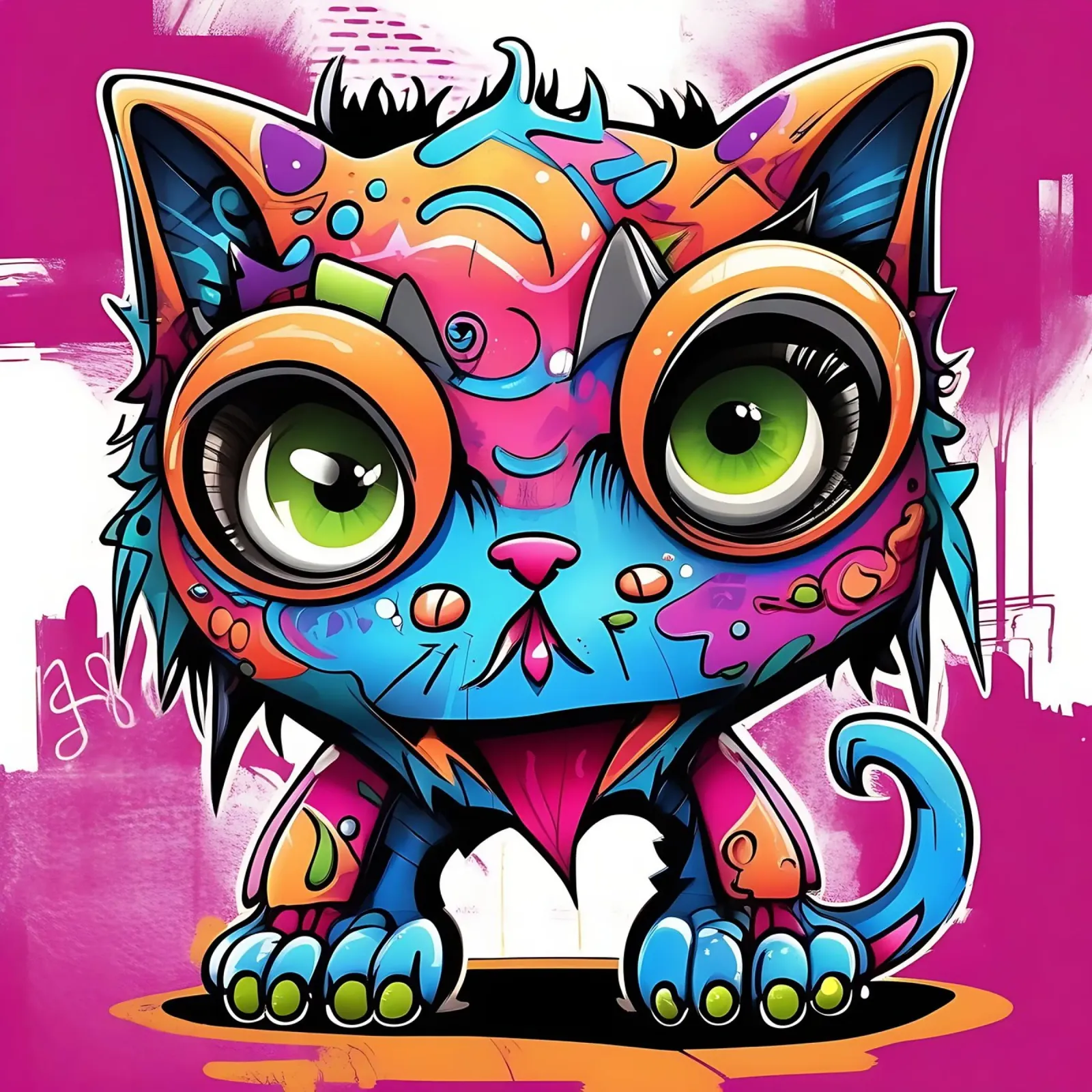 Cat_Style_K_1 metacrilato de Tierisch bunt by LK