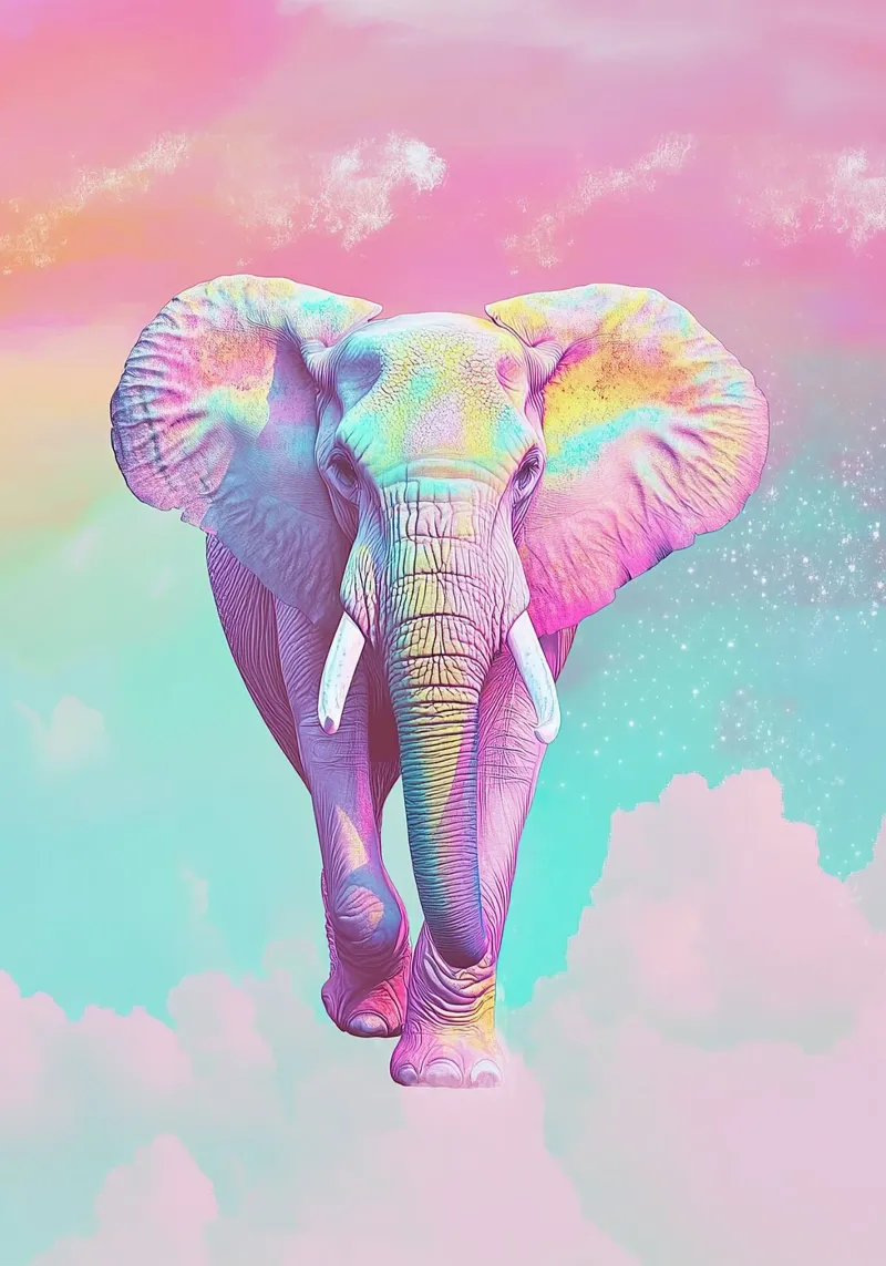 L'éléphant : un géant tout en douceur toile de Nikis Art Studio