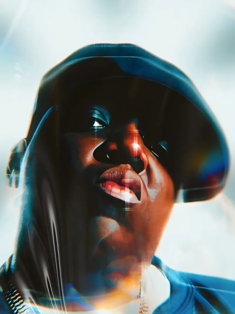 Biggię Smalls pellicola backlit da Low poly art